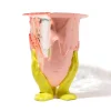 Amazonia Vase - Aqua, Light Ruby, Salmon, Fluo Yellow
