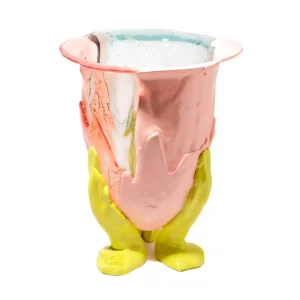 Amazonia Vase - Aqua, Light Ruby, Salmon, Fluo Yellow
