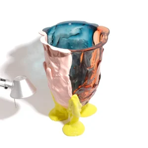 Amazonia Vase - Aqua, Light Ruby, Salmon, Fluo Yellow