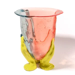 Amazonia Vase - Aqua, Light Ruby, Salmon, Fluo Yellow