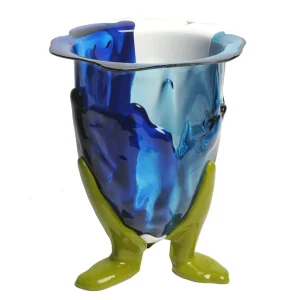 Amazonia Vase - Blue, White, Light Blue, Dust Green