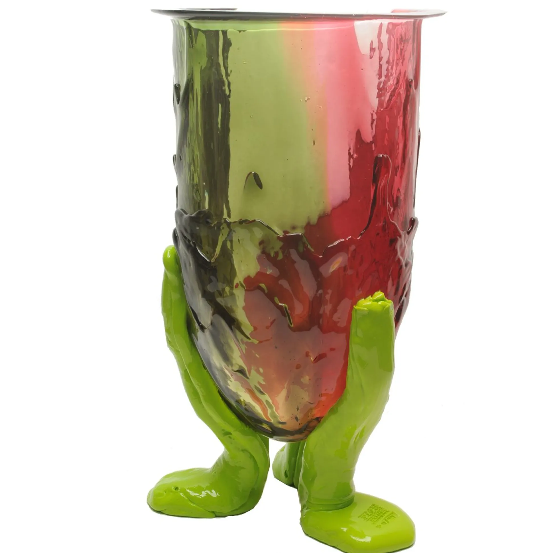 amazonia_vase__green_fuch_2.webp Amazonia Vase - Green, Fuchsia, White, Lime
