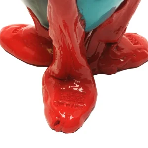 Amazonia Vase - Green, Turquoise, Coral Red