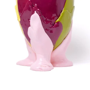 Amazonia Vase - Matt Dust Green, Cherry, Pastel Yellow, Pastel Pink