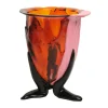 Amazonia Vase - Orange, Fuchsia, Pastel Pink, Bottle Green