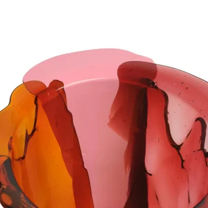 Amazonia Vase - Orange, Fuchsia, Pastel Pink, Bottle Green