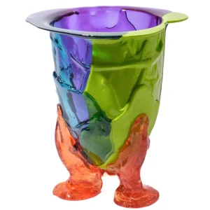 Amazonia Vase - Purple, Lime, Aqua, Light Ruby