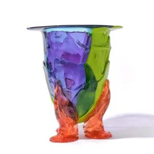 Amazonia Vase - Purple, Lime, Aqua, Light Ruby