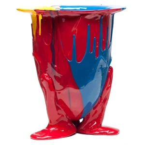 Amazonia Vase - Red, Cobalt Blue, Yellow