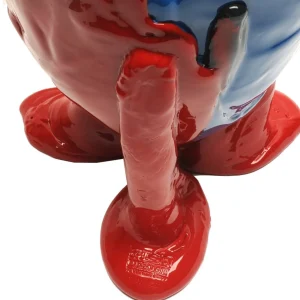 Amazonia Vase - Red, Cobalt Blue, Yellow