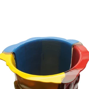Amazonia Vase - Red, Cobalt Blue, Yellow