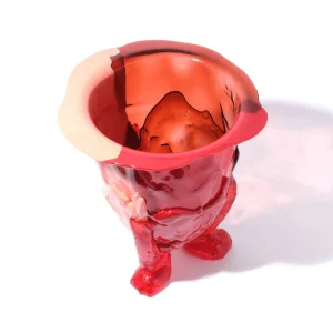 Amazonia Vase - Ruby, Salmon, Red, Orange