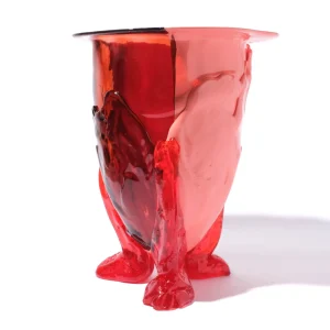Amazonia Vase - Ruby, Salmon, Red, Orange