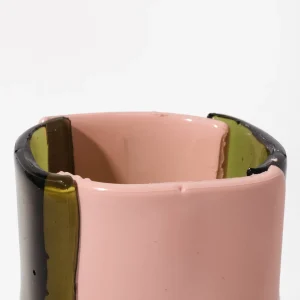 Bamboo Vase - Clear Bottle Green, Matt Salmon