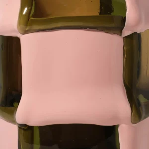 Bamboo Vase - Clear Bottle Green, Matt Salmon