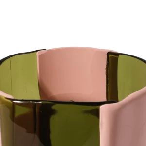 Bamboo Vase - Clear Bottle Green, Matt Salmon