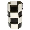 Bamboo Vase - Clear Dark Grey, Matt White
