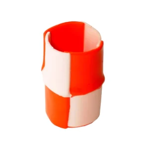 Bamboo Vase - Matt Orange And Matt Pink