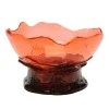 Big Collina Vase - Clear Light Ruby And Dark Ruby