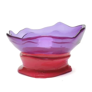 Big Collina Vase - Clear Purple And Matt Fuchsia