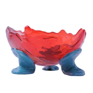 Big Collina Vase Extra Colour - Clear Antique Pink, Clear Red And Matt Ocean