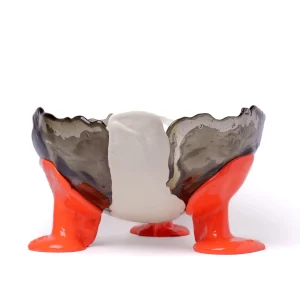 Big Collina Vase Extra Colour - Clear Fumè, Ivory, Pastel Orange
