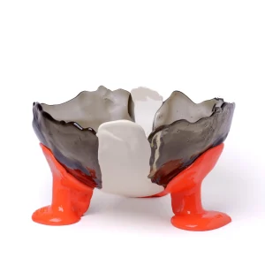 Big Collina Vase Extra Colour - Clear Fumè, Ivory, Pastel Orange