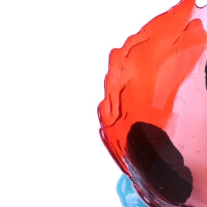 Big Collina Vase Extra Colour - Clear Antique Pink, Clear Red And Matt Ocean