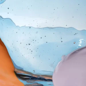 Big Collina Vase Extra Colour - Clear Light Blue, Matt Pumpkin And Matt Lilac