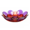 Circle Basket - Clear Purple, Dark Ruby