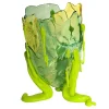 Clear Special Vase Extra Colour - Clear Aqua, Clear Yellow And Matt Lime