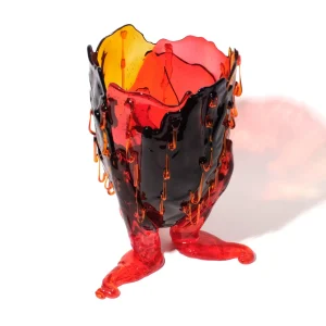 Clear Special Vase Extra Colour - Blue, Amber, Red, Orange