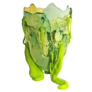 Clear Special Vase Extra Colour - Clear Aqua, Clear Yellow And Matt Lime