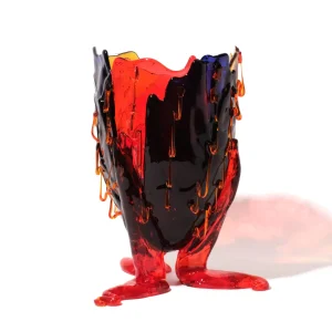 Clear Special Vase Extra Colour - Blue, Amber, Red, Orange