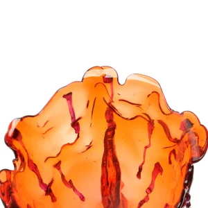 Clear Special Vase Extra Colour - Clear Red And Clear Purple