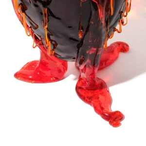 Clear Special Vase Extra Colour - Blue, Amber, Red, Orange
