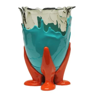 Clear Vase Extra Colour - Clear Aqua, Matt Turquoise, Orange