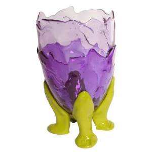 Clear Vase Extra Colour - Clear Lilac, Clear Purple And Matt Dust Green