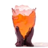 Clear Vase Extra Colour - Clear Pink, Clear Orange And Matt Cherry
