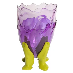Clear Vase Extra Colour - Clear Lilac, Clear Purple And Matt Dust Green