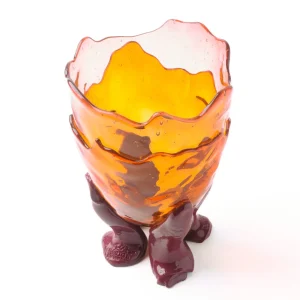Clear Vase Extra Colour - Clear Pink, Clear Orange And Matt Cherry