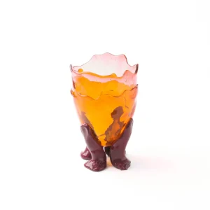 Clear Vase Extra Colour - Clear Pink, Clear Orange And Matt Cherry