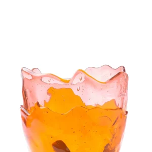 Clear Vase Extra Colour - Clear Pink, Clear Orange And Matt Cherry