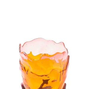 Clear Vase Extra Colour - Clear Pink, Clear Orange And Matt Cherry