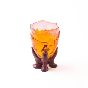 Clear Vase Extra Colour - Clear Pink, Clear Orange And Matt Cherry