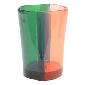 Cone Vase - Clear Pink, Green