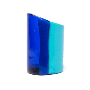 Cut Vase S - Clear Blue, Turquoise