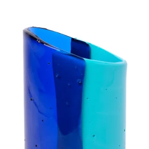 Cut Vase S - Clear Blue, Turquoise