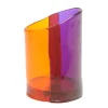 Cut Vase S - Clear Orange, Purple