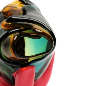 Fioca Vase Extra Colour - Clear Amber, Emerald And Matt Fuchsia